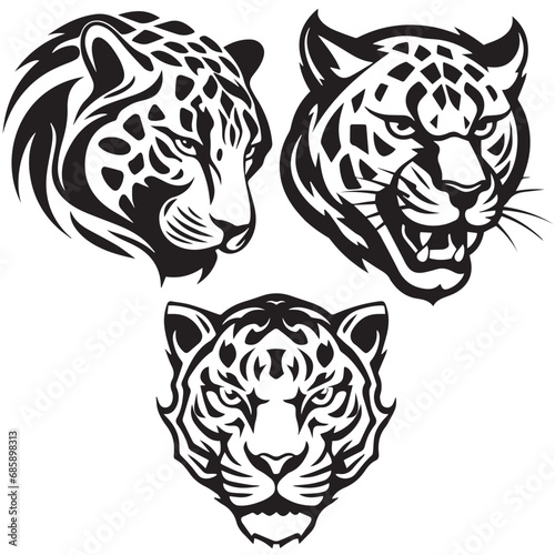 mascot  predator  illustration  symbol  vector  graphic  mammal  wildlife  cat  head  wild  animal  design  icon  logo  tiger  panther  face  isolated  emblem  feline  strength  tattoo  wildcat  puma 