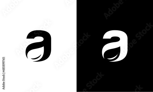 Letter A and water drop logo