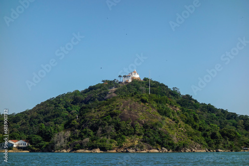Penha Monastery in Vila Velha, ES, Brazil, on the top of hill. Convent of Our Lady of Penha