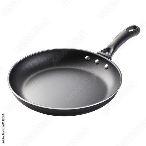Frying pan isolated on transparent and white background. PNG transparent