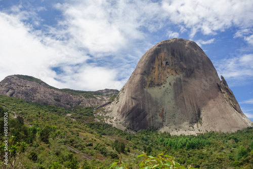 huge Pedra Azul rock formation, in Domingos Martins, Espirito Santo state, Brazil photo