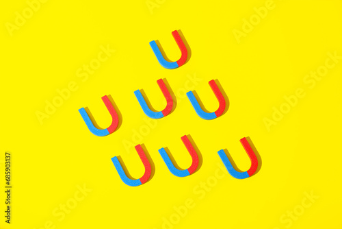 Horseshoe shaped magnets on...