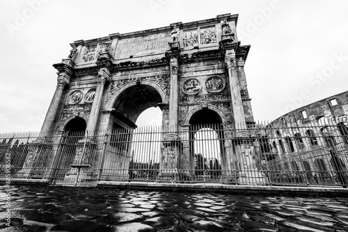 The Roman Forum.  Palatine Hill.  Rome, Italy