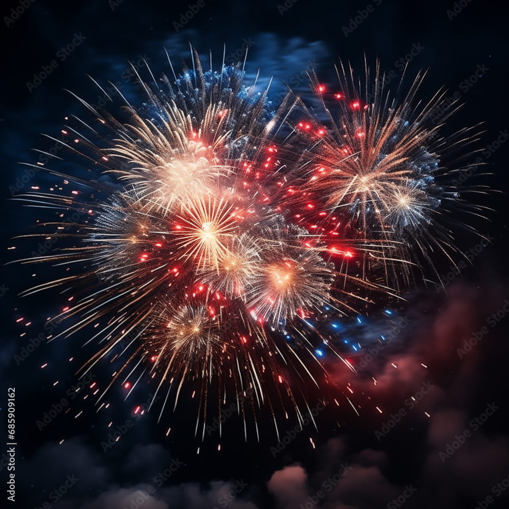 Fireworks display at night Fireworks display at night