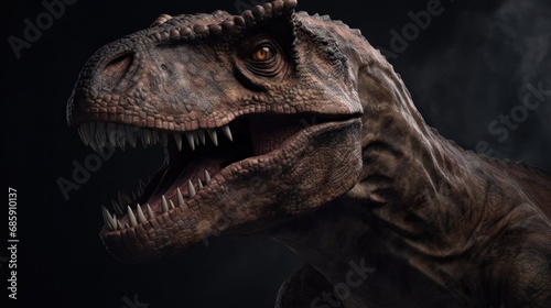 Dinosaur  . Dinosaur concept. Dinosaur T-rex on.  close up. Dinosaur concept. Tyrannosaurus rex. Tyrannosaurus rex head. © John Martin