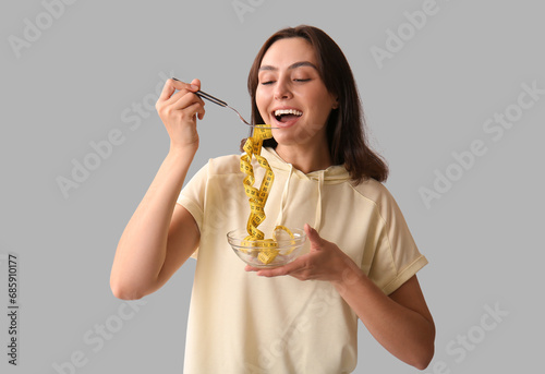 Beautiful young woman with ...