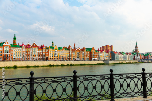 Yoshkar-Ola, Mari El, Russia. City architecture. View on the Brugge embankment photo