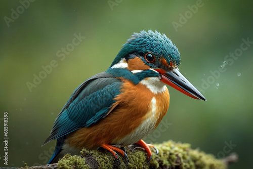 European Kingfisher ( Alcedo atthis ) close up