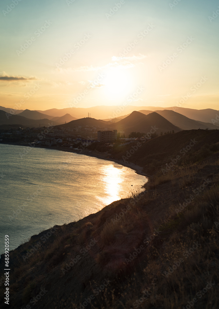 Obraz premium sunset in the mountains