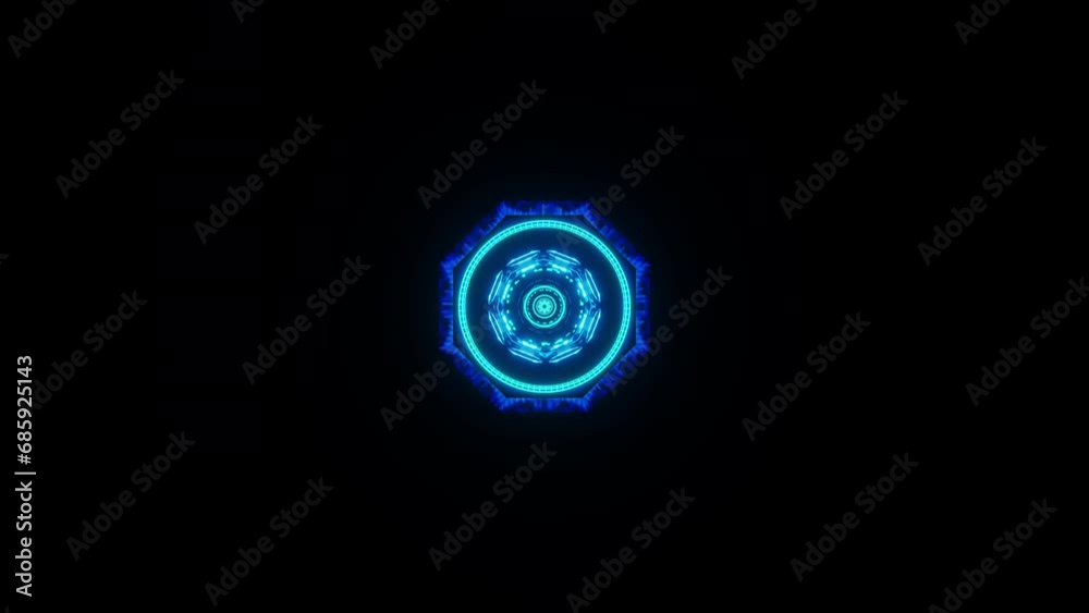 Blue visualization with musical rhythms VJ loop 3D render. Visual images for disco, nightclub, music festival, fractals, mandala, kaleidoscope Blue visualization with musical rhythms VJ loop 3D render. Visual images for disco, nightclub, music festival, fractals, mandala, kaleidoscope