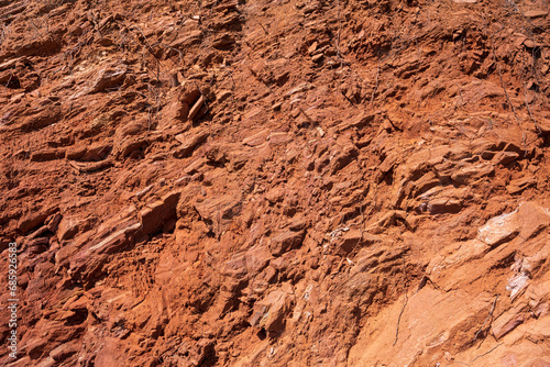lateritic soil texture. background of lateric soil texture