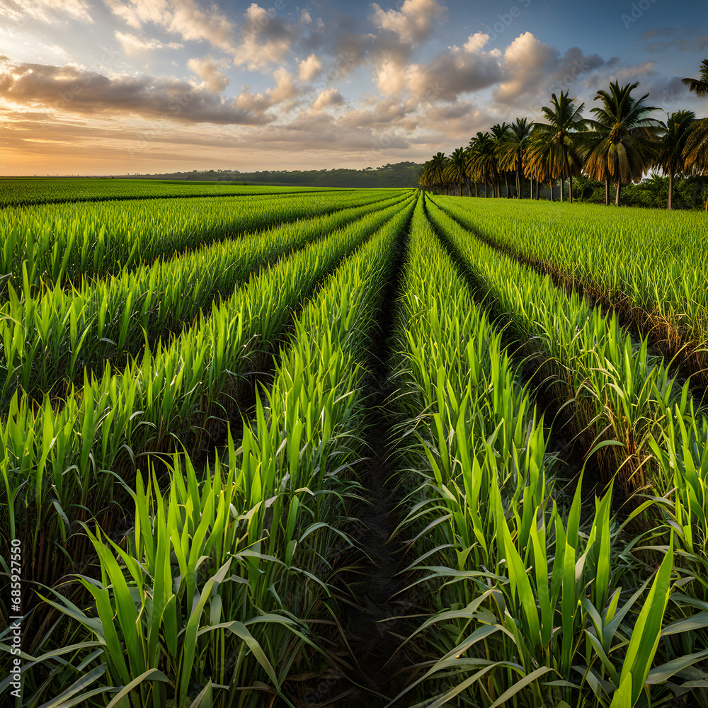 sugar cane field sugar cane field