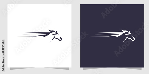 horse logo design vector
