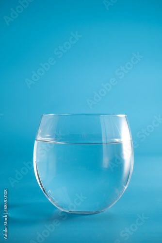pure water in the a glass