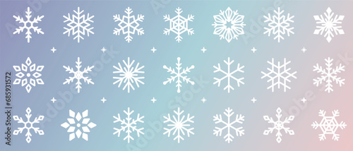 雪の結晶のイラスト