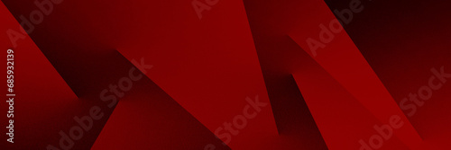 Black red abstract pattern background. Geometric shape. Line stripe triangle 3d. Shadow. Color gradient. Dark. Minimal.Template, presentation. Design. Wide banner. Panoramic.