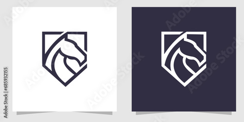 horse logo design vector