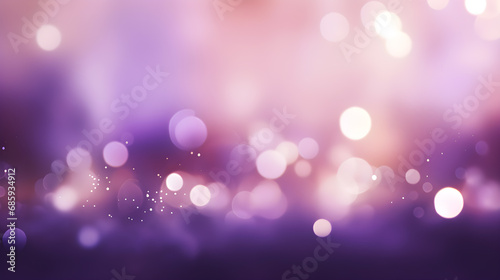 Glittering purple tone abstract bokeh background product presentation advertisement. generative ai