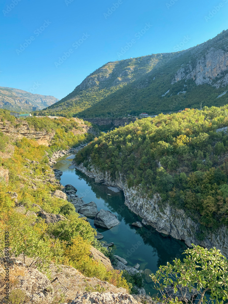 Beautiful Canyon of the Moracha river in Montenegro