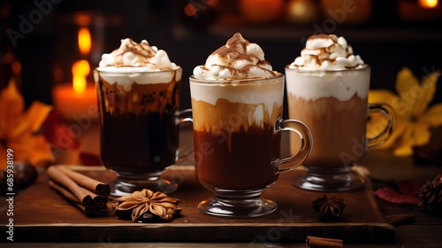 Cozy autumnal hot chocolate bars