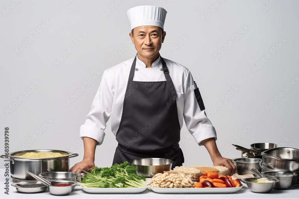chef preparing ingredients ready to cook chef preparing ingredients ready to cook