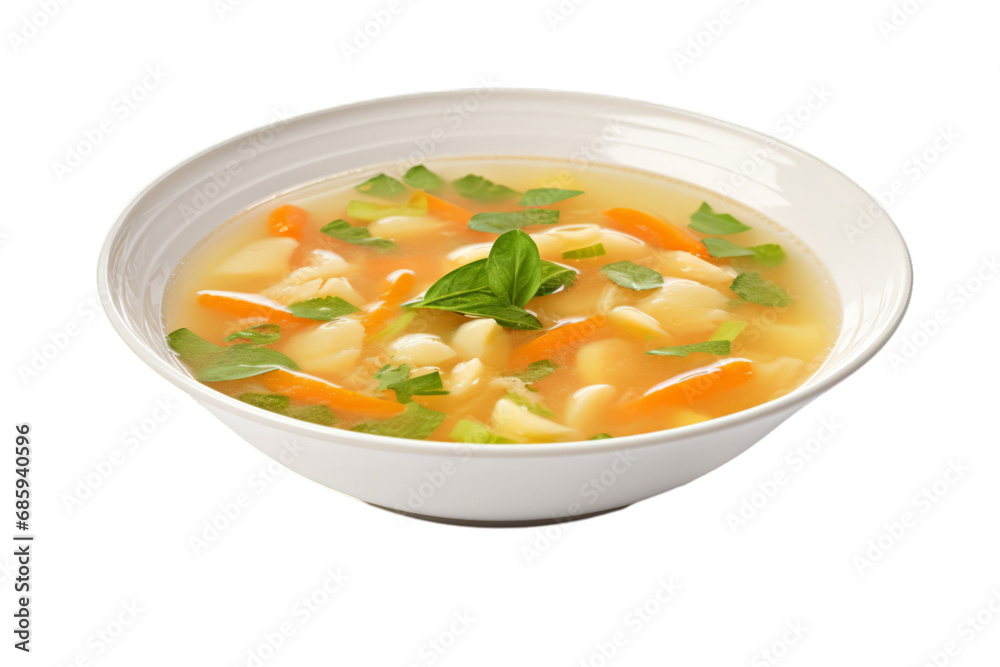 A tasty soup on a white transparent background A tasty soup on a white transparent background