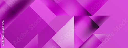Vivid abstraction unfolds. Triangles in seamless harmony, composing dynamic geometric backdrop. Interplay of angles and hues forms captivating tapestry, evoking modernity and artistic allure