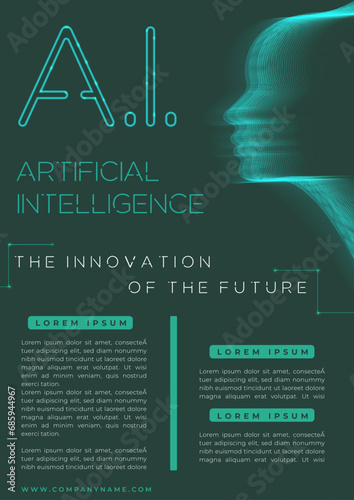 Green AI Flaer for technology