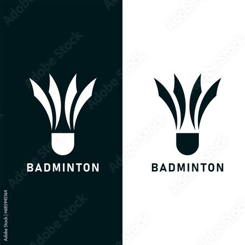 Badminton sport logo
