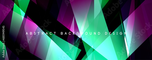 Breaking Glass Background, Kaleidoscope effect. Transparent Straight Lines. Dynamic Light Rays effect. Vector Illustration For Wallpaper, Banner, Background, Card, Book Illustration, landing page