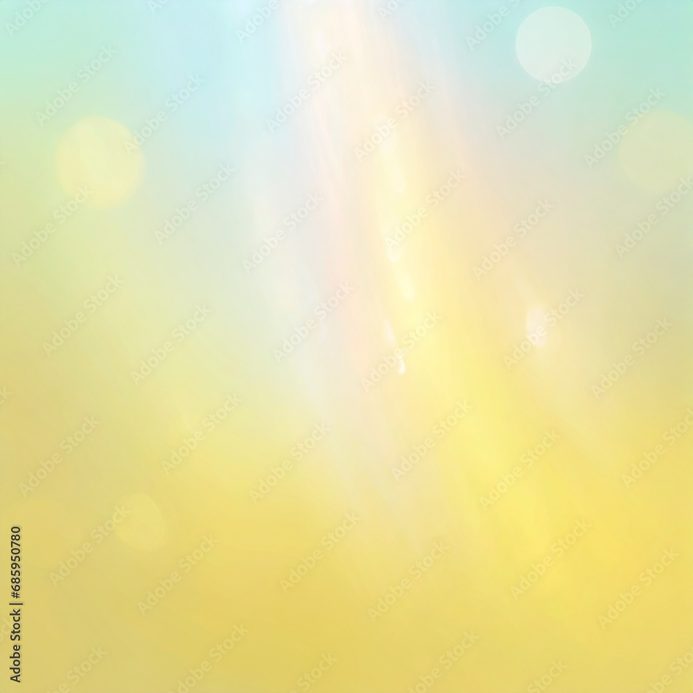 Soft focus yellow light background patterns blur abstract style, pastel color