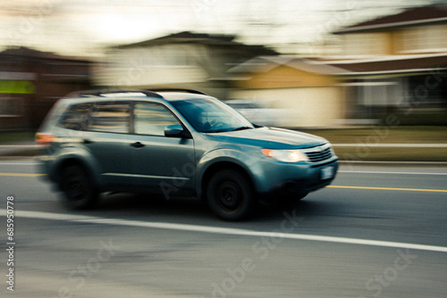 Speeding vehicle on the street © Eric