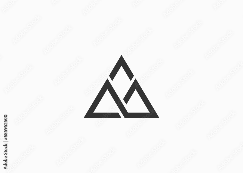 Initial AG Mountain logo template vector illustration Initial AG Mountain logo template vector illustration