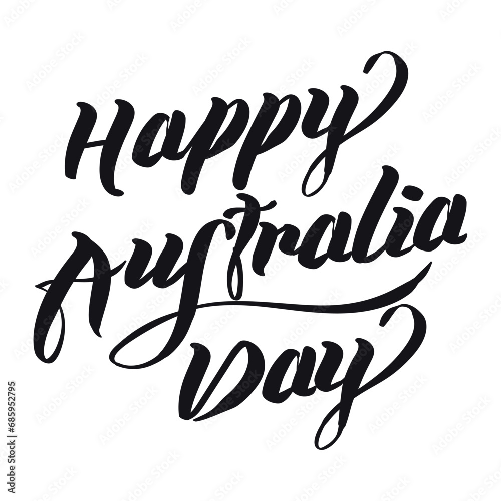 australia day lettering