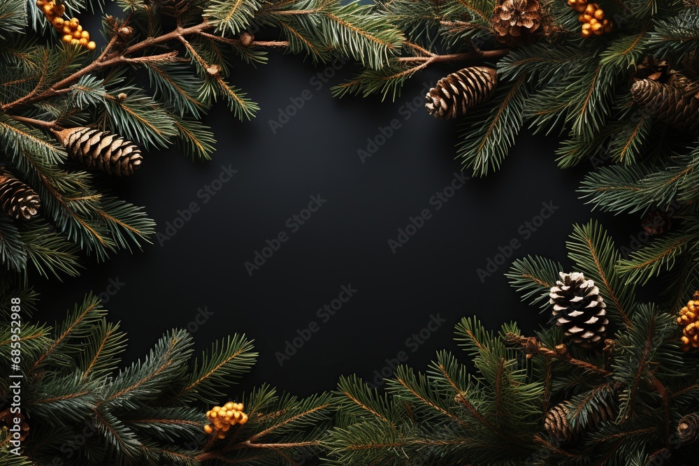 coniferous branches light board coniferous branches light board