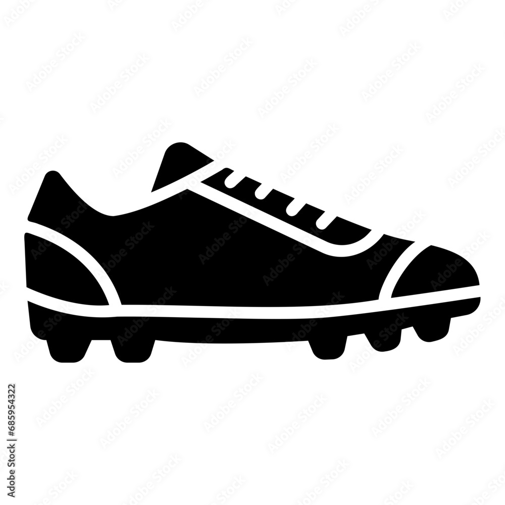 football shoes glyph icon football shoes glyph icon