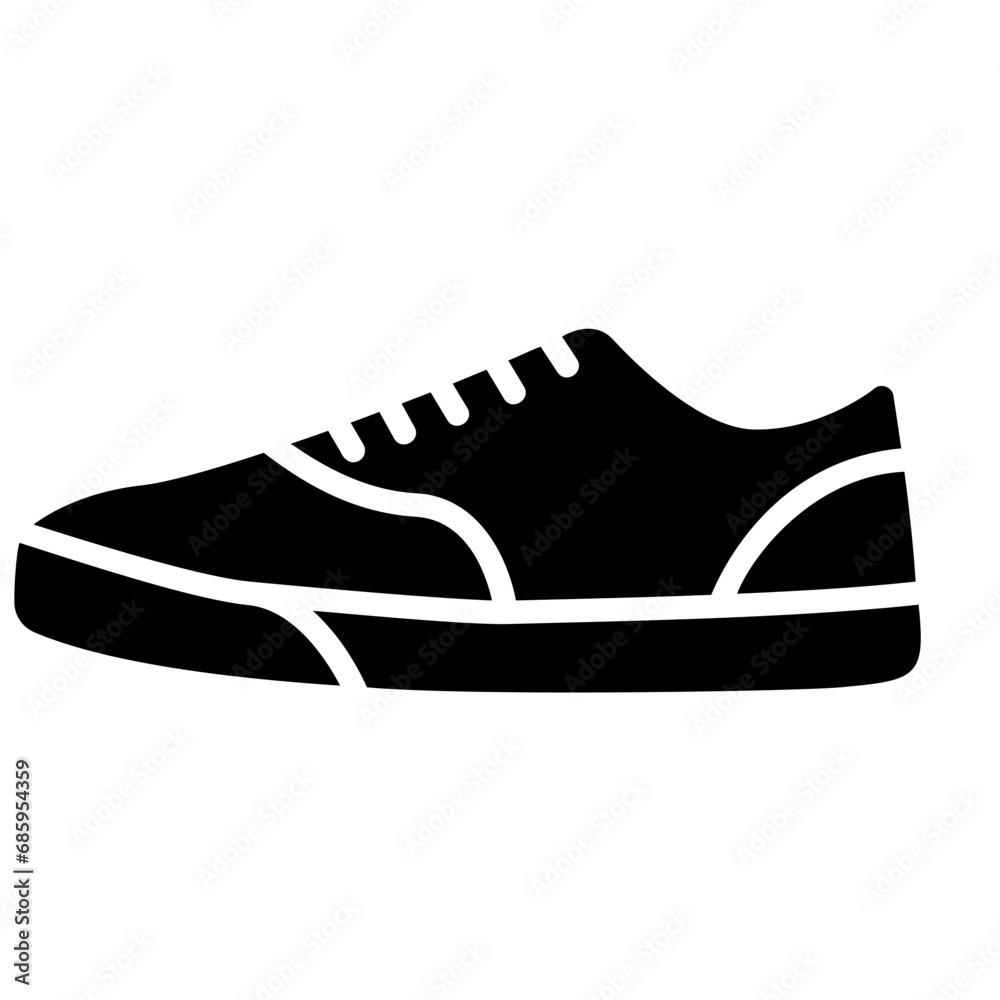 skate shoe glyph icon