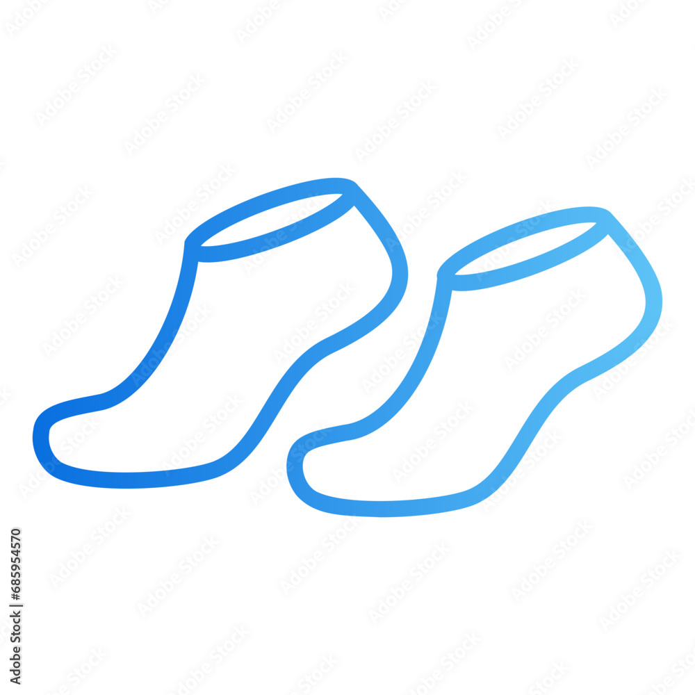 sock gradient icon sock gradient icon