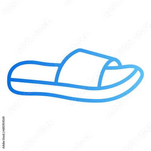 slippers gradient icon