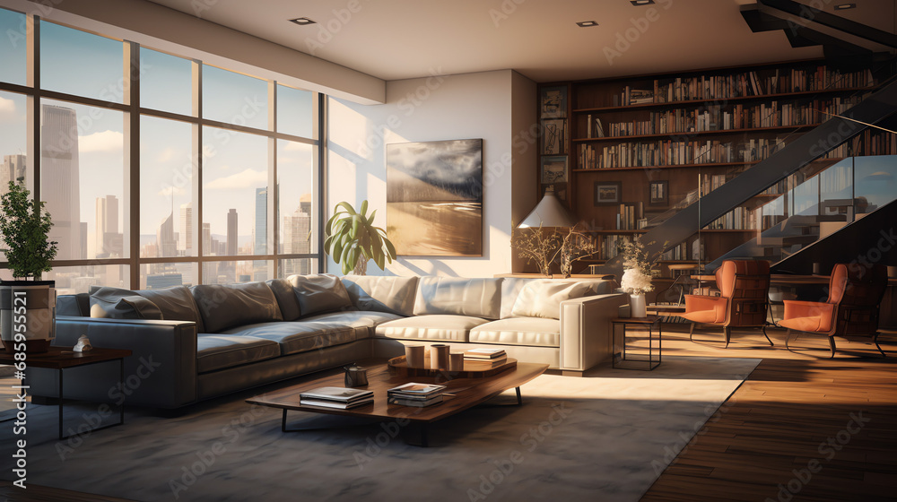 Fototapeta premium modern living room