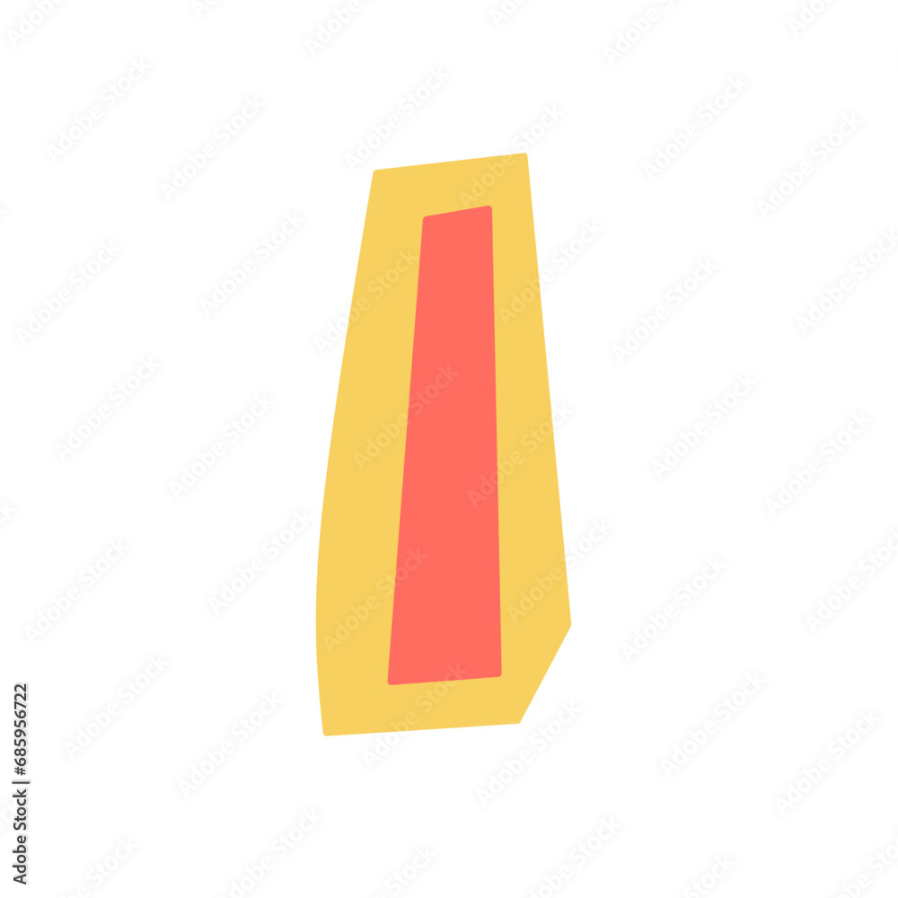 Naklejka premium Ransom Font Cut Out