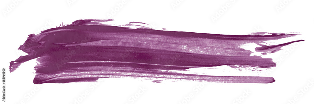 Shiny dark purpley brush watercolor painting isolated on transparent background. watercolor png