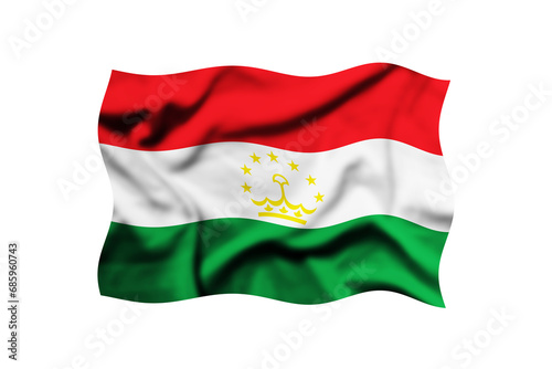 Free Download Tajikistan waving flag isolated on transparent background, 3d rendering. Clipping path included - GFXLoad