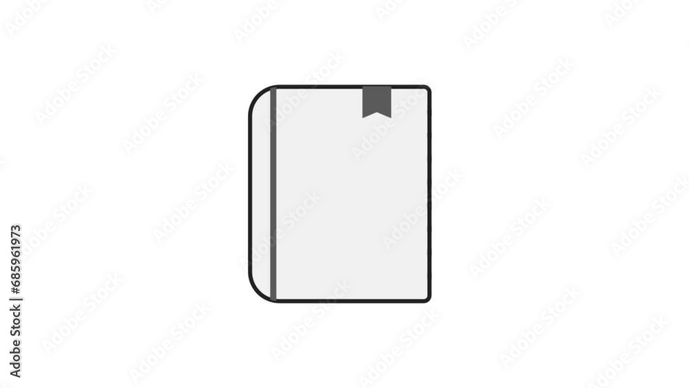 Animation of Bookmark Icon Animation of Bookmark Icon