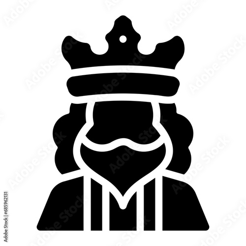 king Solid icon