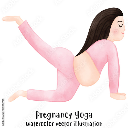 Pregnant Yoga, Meditate, Yoga pose