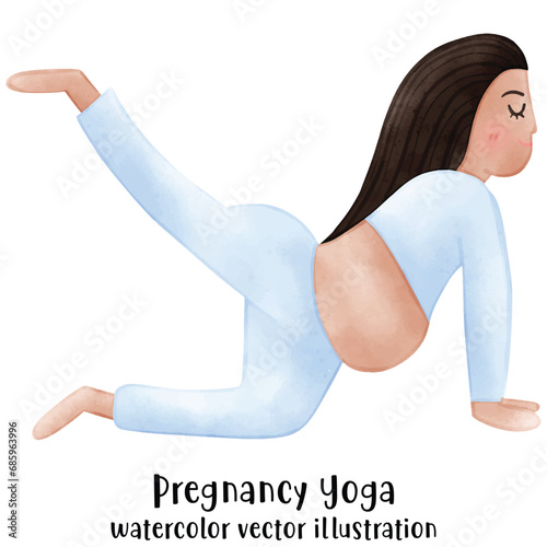 Pregnant Yoga, Meditate, Yoga pose