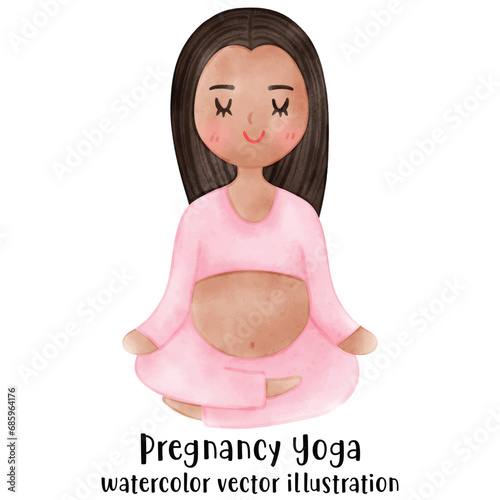 Pregnant Yoga, Meditate, Yoga pose