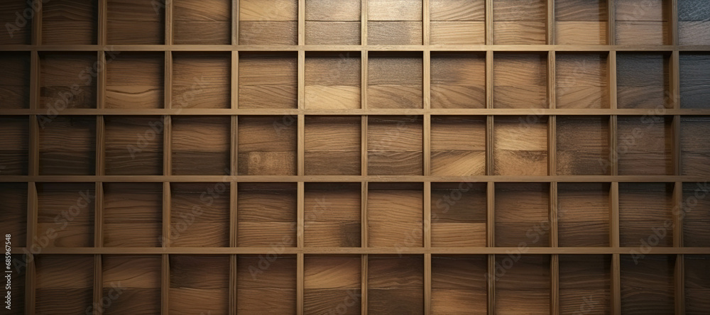 checkered wooden walls 1