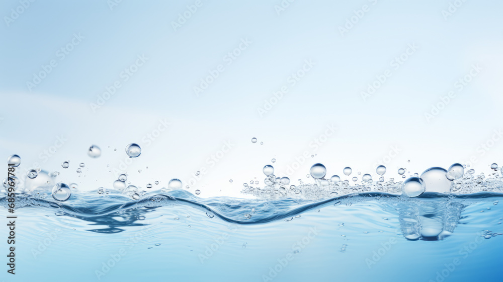 A wave of water with bubbles in it A wave of water with bubbles in it